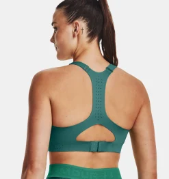 Store Under Armour Reggiseno Sportivo Ua Uplift High Da Donna Coastal Teal / Birdie Green - 722