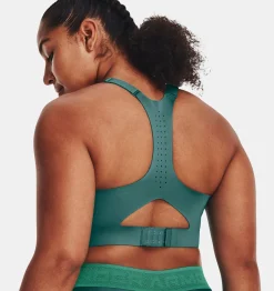 Store Under Armour Reggiseno Sportivo Ua Uplift High Da Donna Coastal Teal / Birdie Green - 722