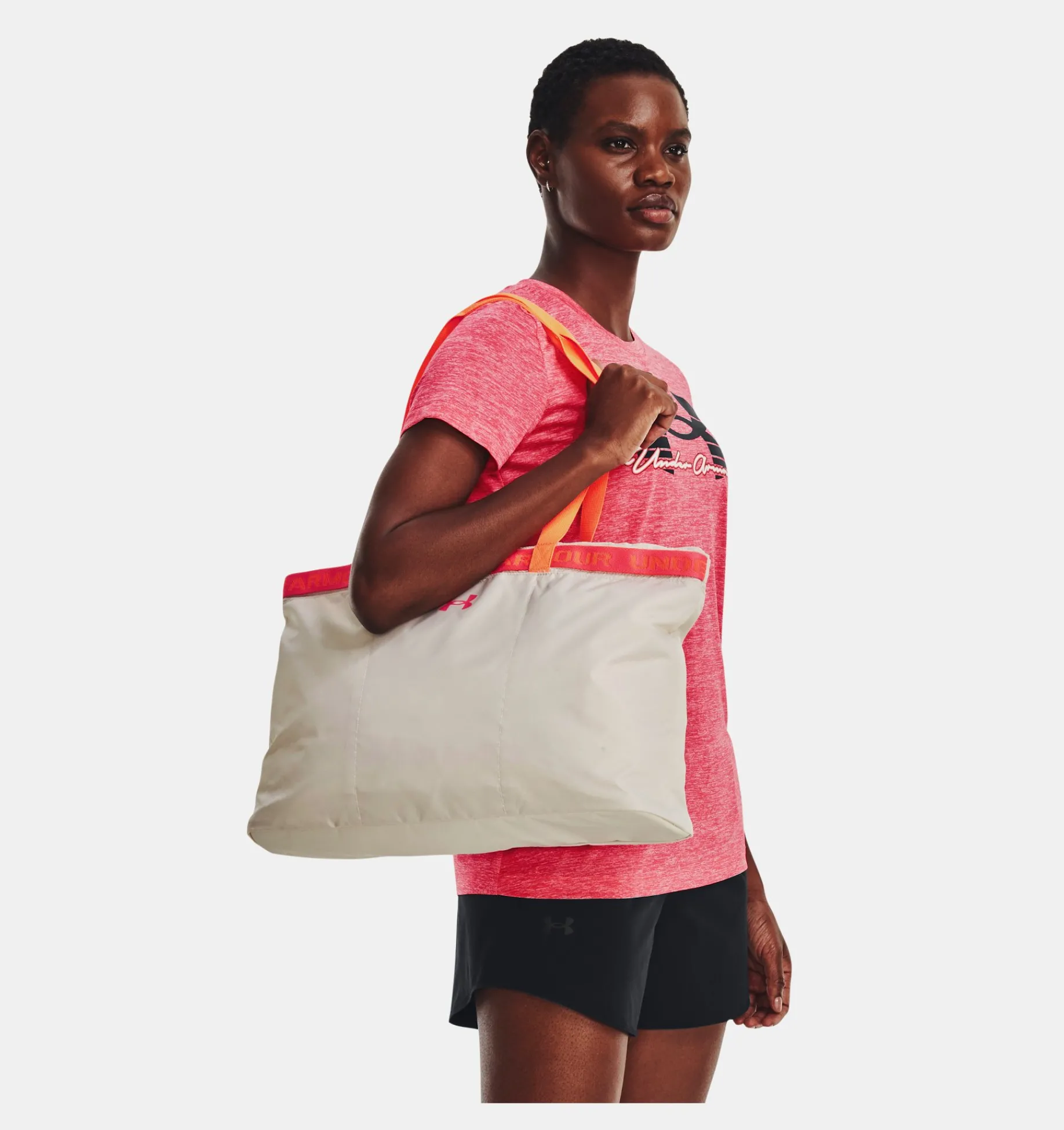 Best Sale Under Armour Sacca Ua Favorite Tote Da Donna Fog / Orange Blast - 959