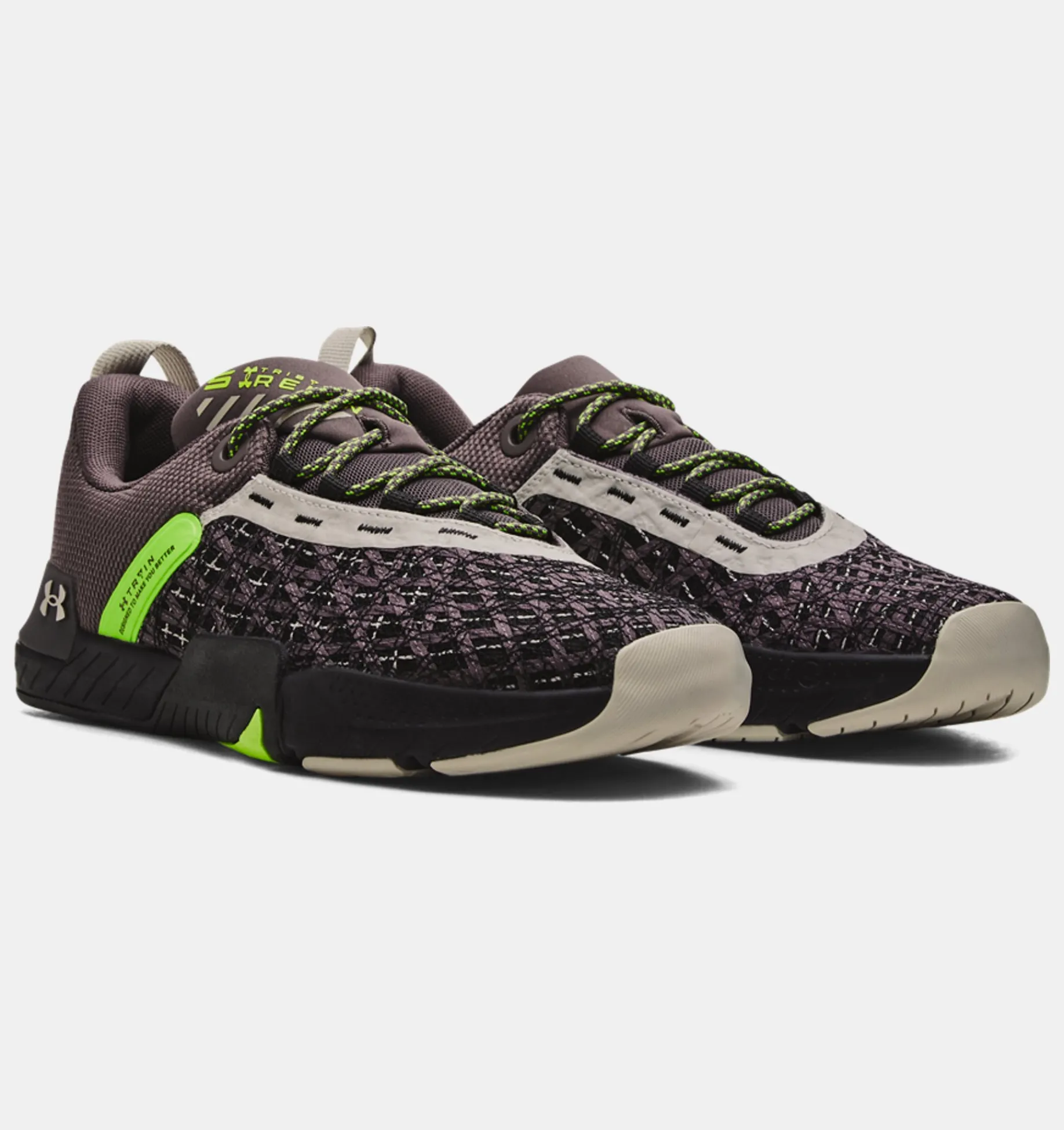 Best Under Armour Scarpe Da Allenamento Ua Tribase™ Reign 5 Da Uomo Ash Taupe / Black - 100