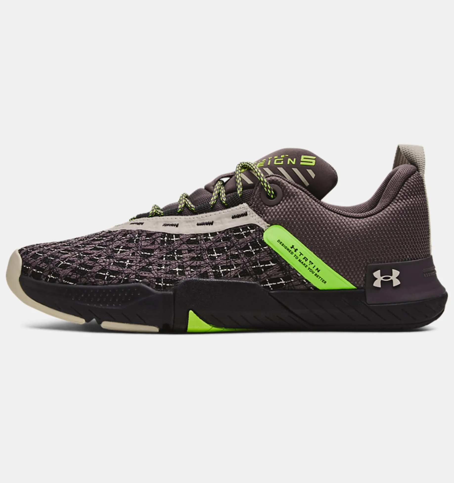 Best Under Armour Scarpe Da Allenamento Ua Tribase™ Reign 5 Da Uomo Ash Taupe / Black - 100
