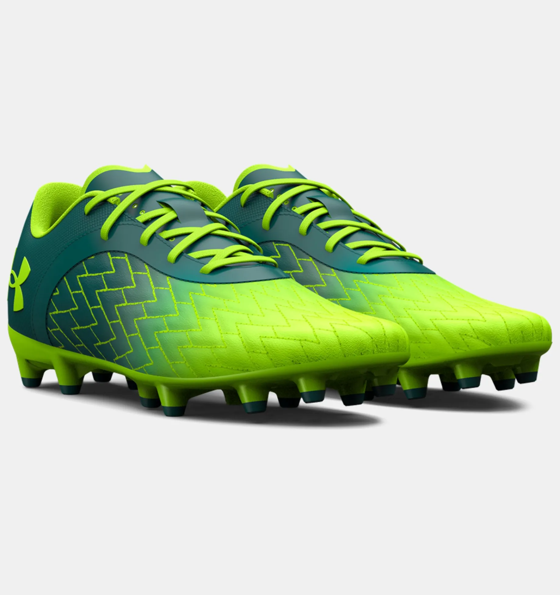 Clearance Under Armour Scarpe Da Calcio Grade School Ua Magnetico Select 2.0 Fg Jr. Lime Surge / Coastal Teal - 300