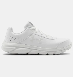 Best Sale Under Armour Scarpe Da Corsa Grade School Ua Assert 8 Uniform Synthetic White - 100