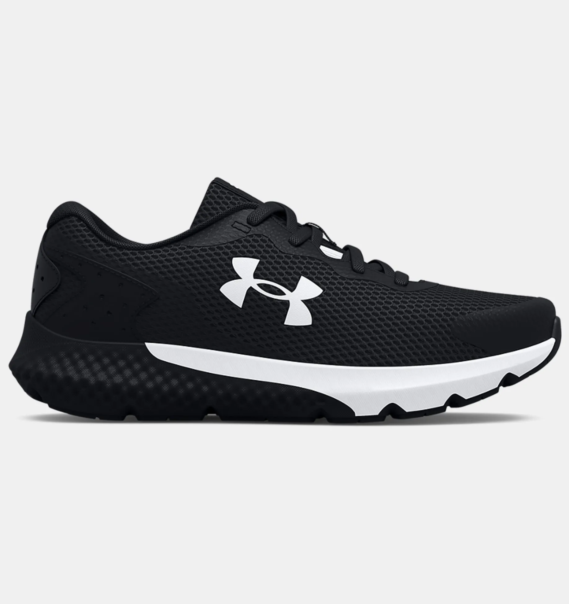 Cheap Under Armour Scarpe Da Corsa Pre-School Ua Rogue 3 Al Da Ragazzo Black / White - 001