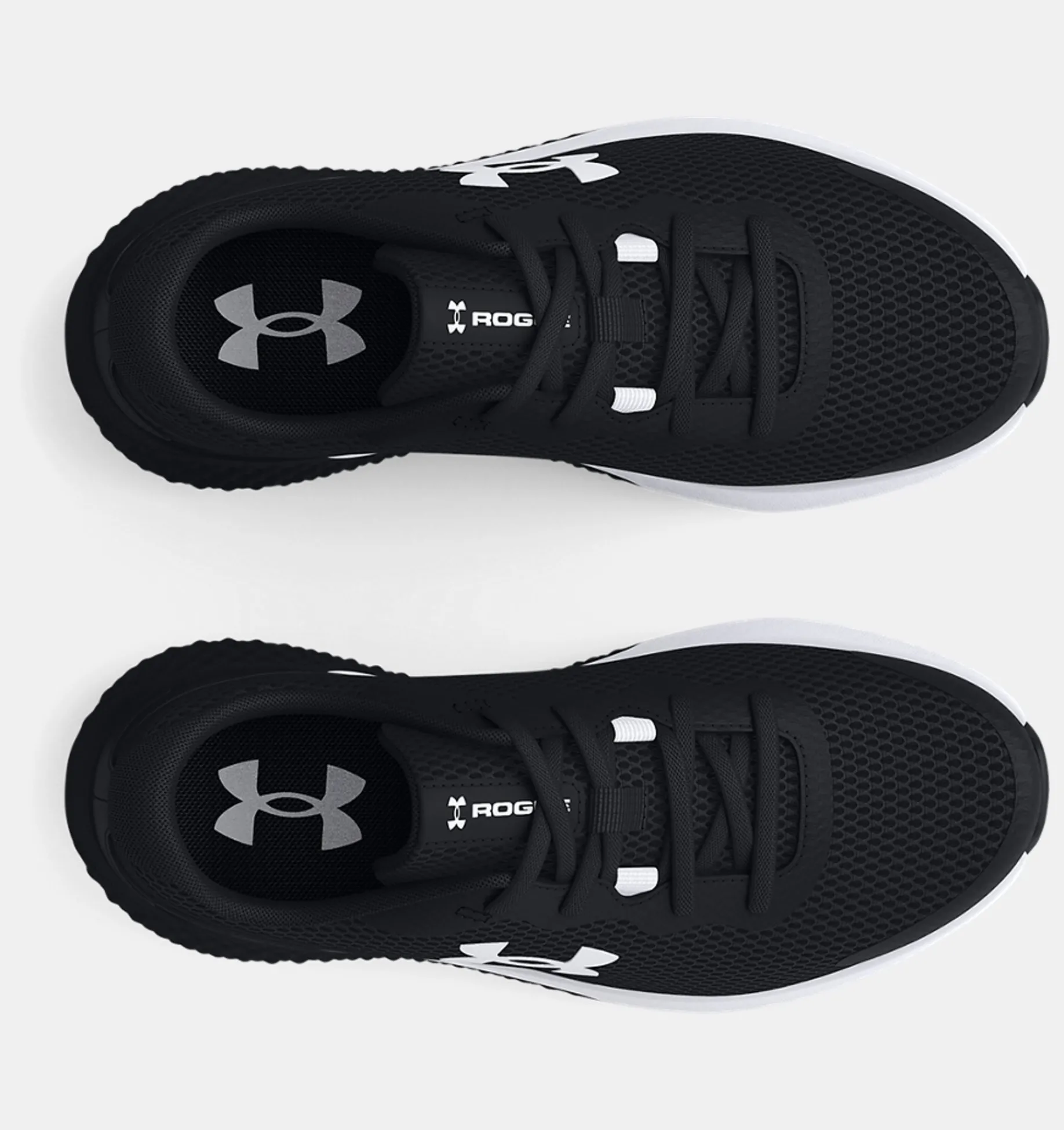 Cheap Under Armour Scarpe Da Corsa Pre-School Ua Rogue 3 Al Da Ragazzo Black / White - 001