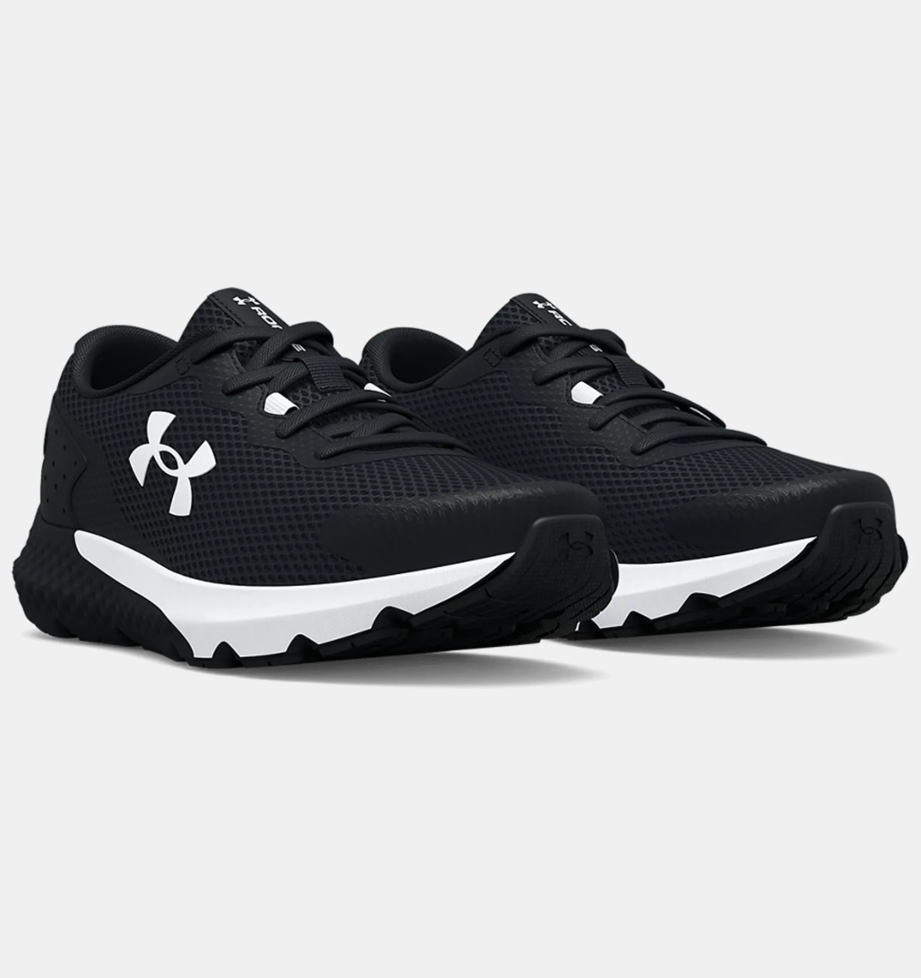 Cheap Under Armour Scarpe Da Corsa Pre-School Ua Rogue 3 Al Da Ragazzo Black / White - 001