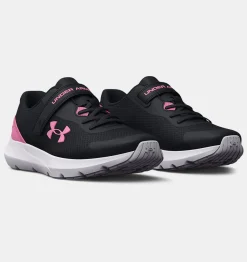Online Under Armour Scarpe Da Corsa Pre-School Ua Surge 3 Ac Da Ragazza Black / Flamingo - 001