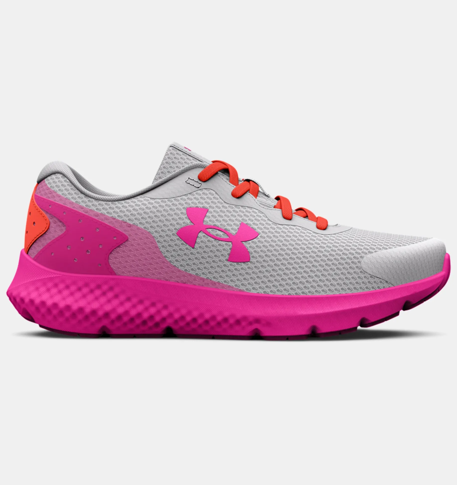 New Under Armour Scarpe Da Corsa Pre-School Ua Rogue 3 Al Da Ragazza Halo Gray / After Burn - 103