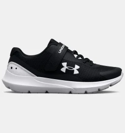 Outlet Under Armour Scarpe Da Corsa Pre-School Ua Surge 3 Ac Da Ragazzo Black / White - 001