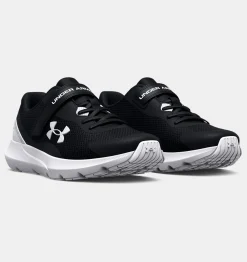 Outlet Under Armour Scarpe Da Corsa Pre-School Ua Surge 3 Ac Da Ragazzo Black / White - 001