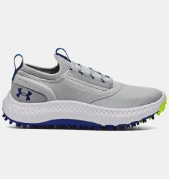 Cheap Under Armour Scarpe Da Golf Grade School Ua Charged Phantom Spikeless Unisex Mod Gray / Royal - 100