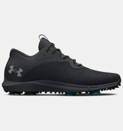 Best Sale Under Armour Scarpe Da Golf Ua Charged Draw 2 Wide Da Uomo Black / Steel - 002