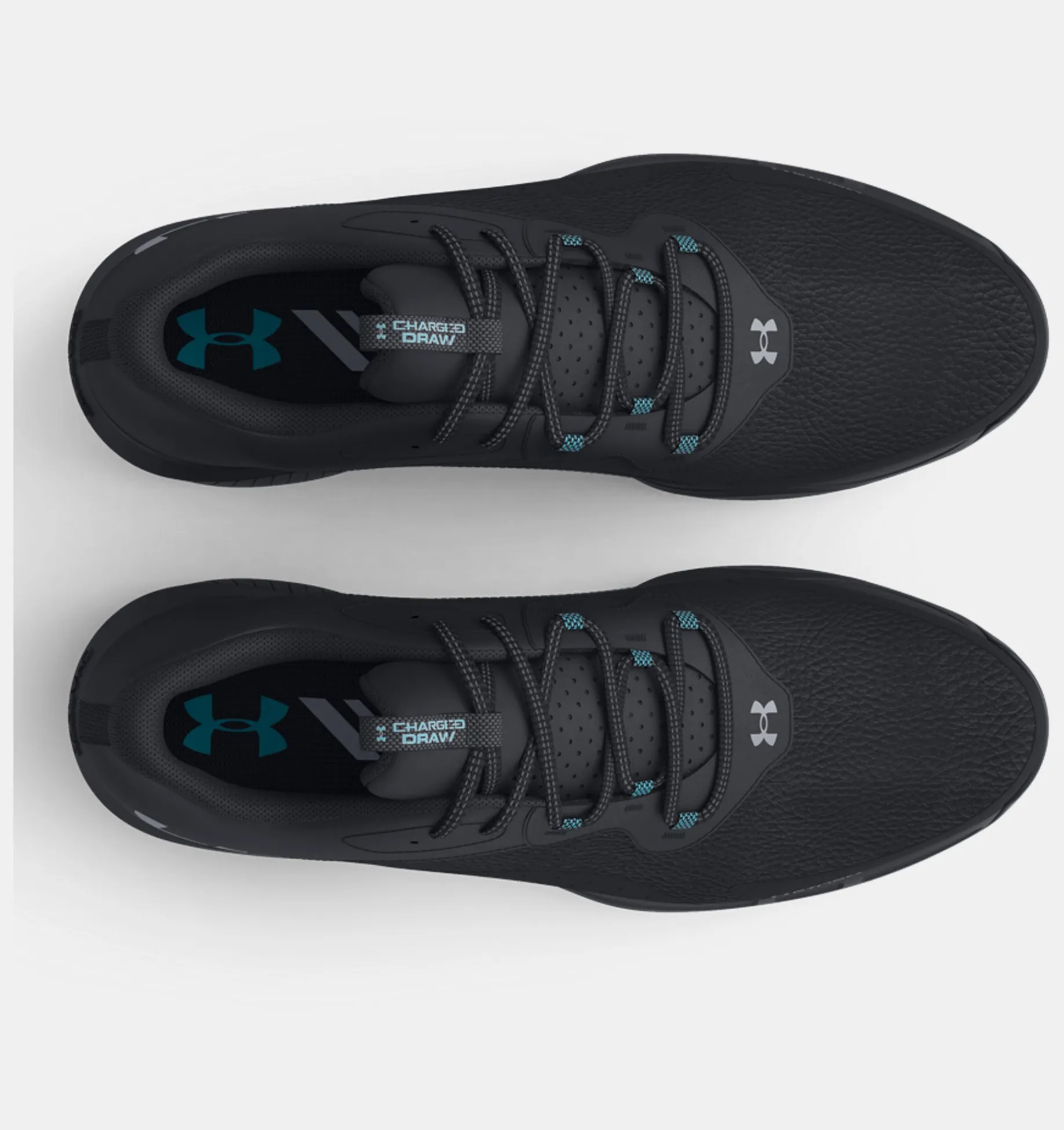Best Sale Under Armour Scarpe Da Golf Ua Charged Draw 2 Wide Da Uomo Black / Steel - 002