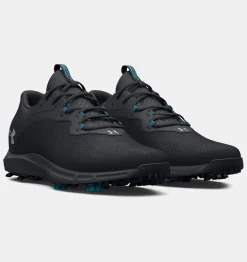 Best Sale Under Armour Scarpe Da Golf Ua Charged Draw 2 Wide Da Uomo Black / Steel - 002