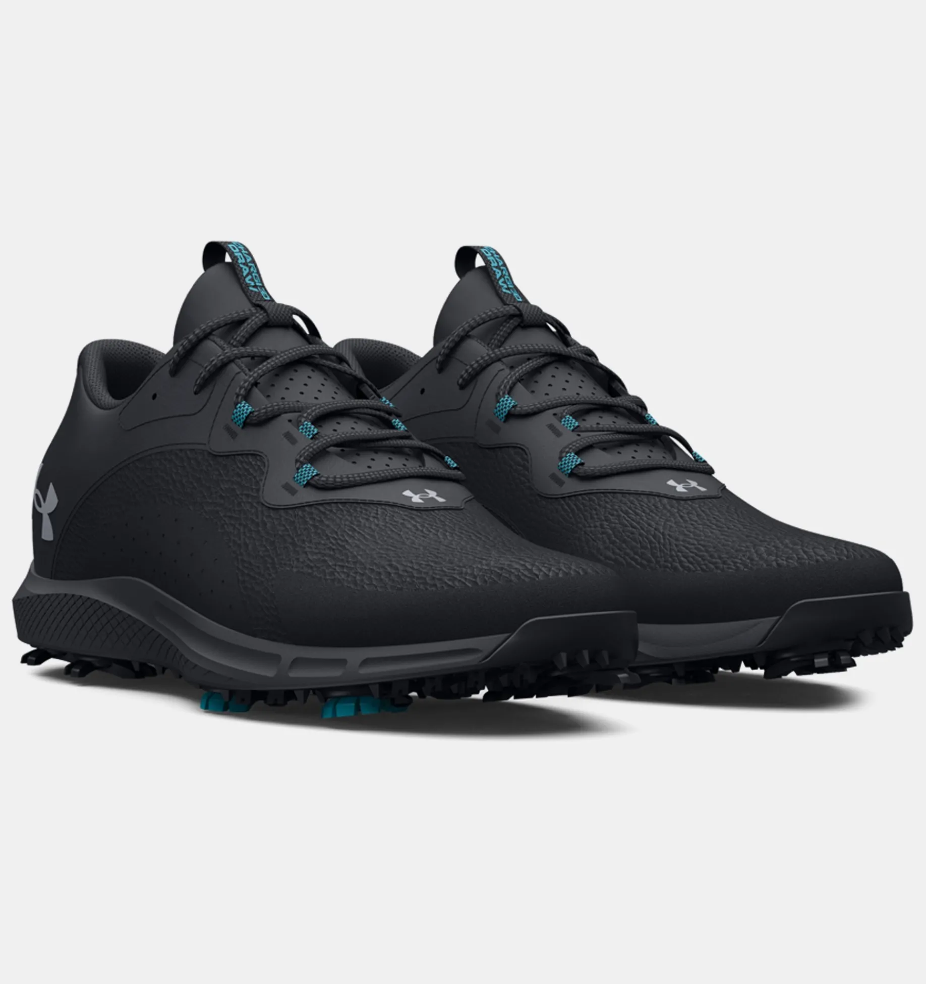 Best Sale Under Armour Scarpe Da Golf Ua Charged Draw 2 Wide Da Uomo Black / Steel - 002
