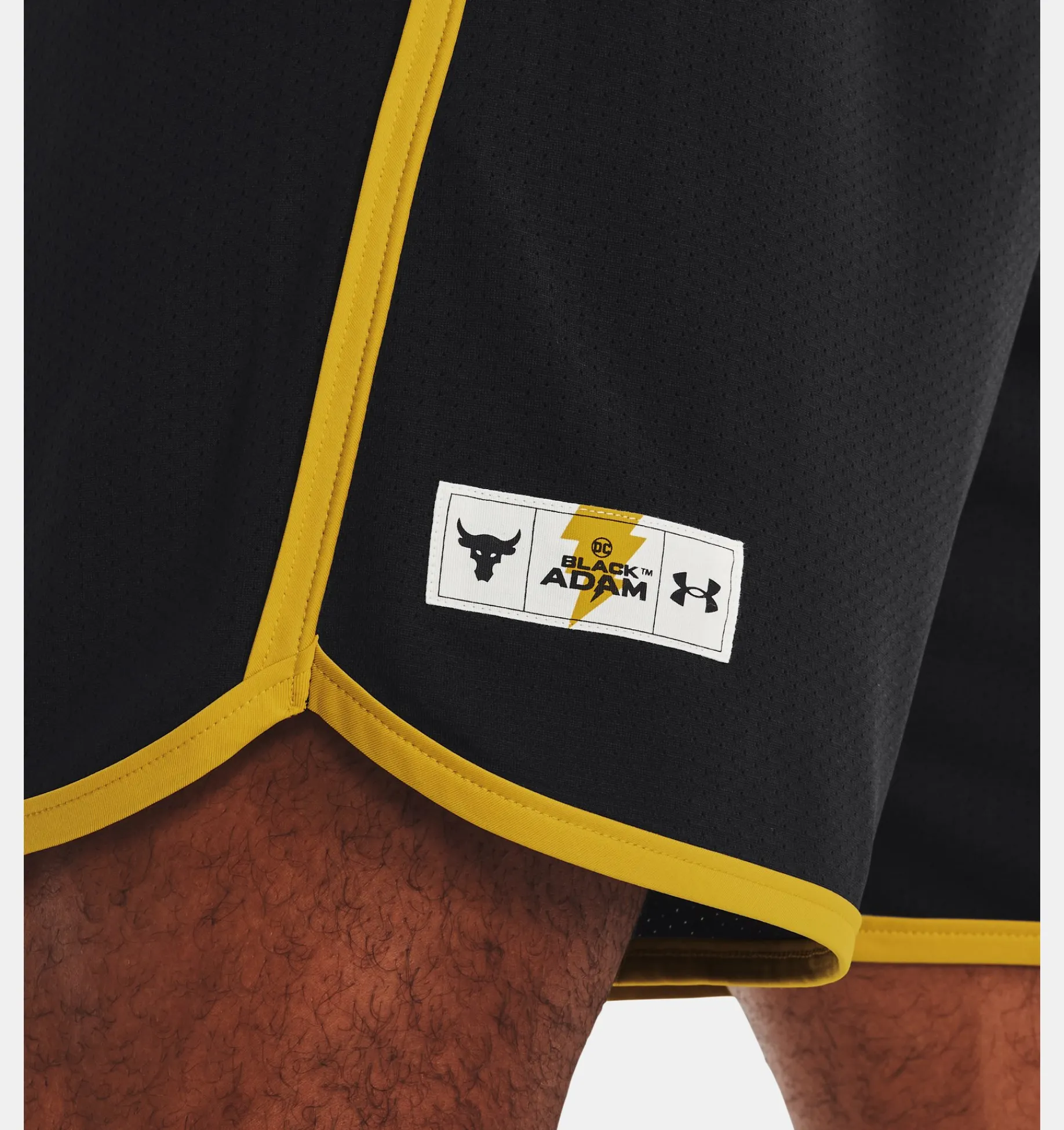 Best Under Armour Shorts Project Rock Black Adam Mesh Da Uomo Black / White - 001