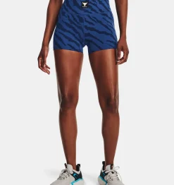 Online Under Armour Shorts Project Rock Meridian Training Ground Printed Da Donna Blue Mirage / Deep Space Blue - 471