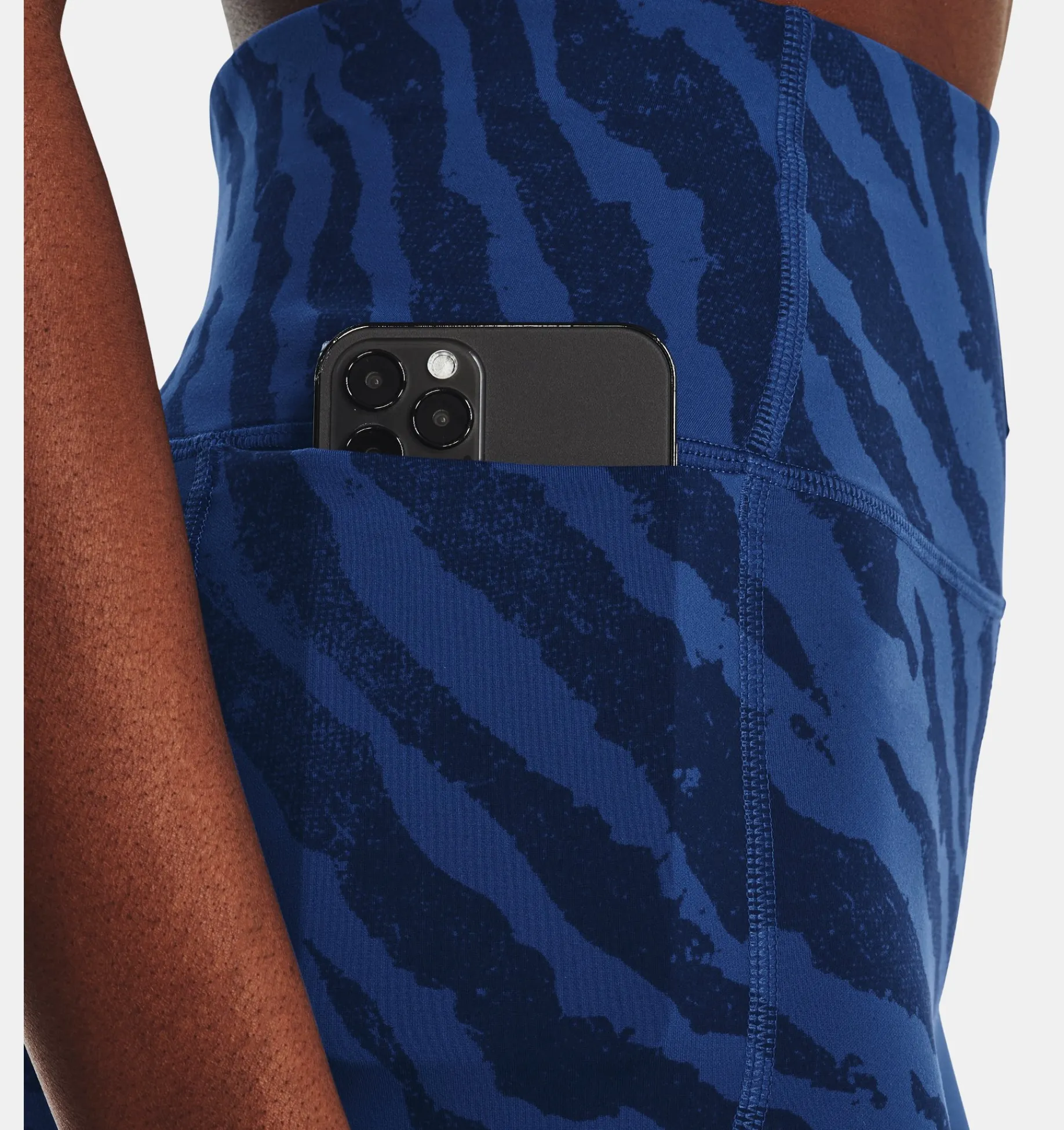 Online Under Armour Shorts Project Rock Meridian Training Ground Printed Da Donna Blue Mirage / Deep Space Blue - 471