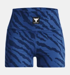 Online Under Armour Shorts Project Rock Meridian Training Ground Printed Da Donna Blue Mirage / Deep Space Blue - 471