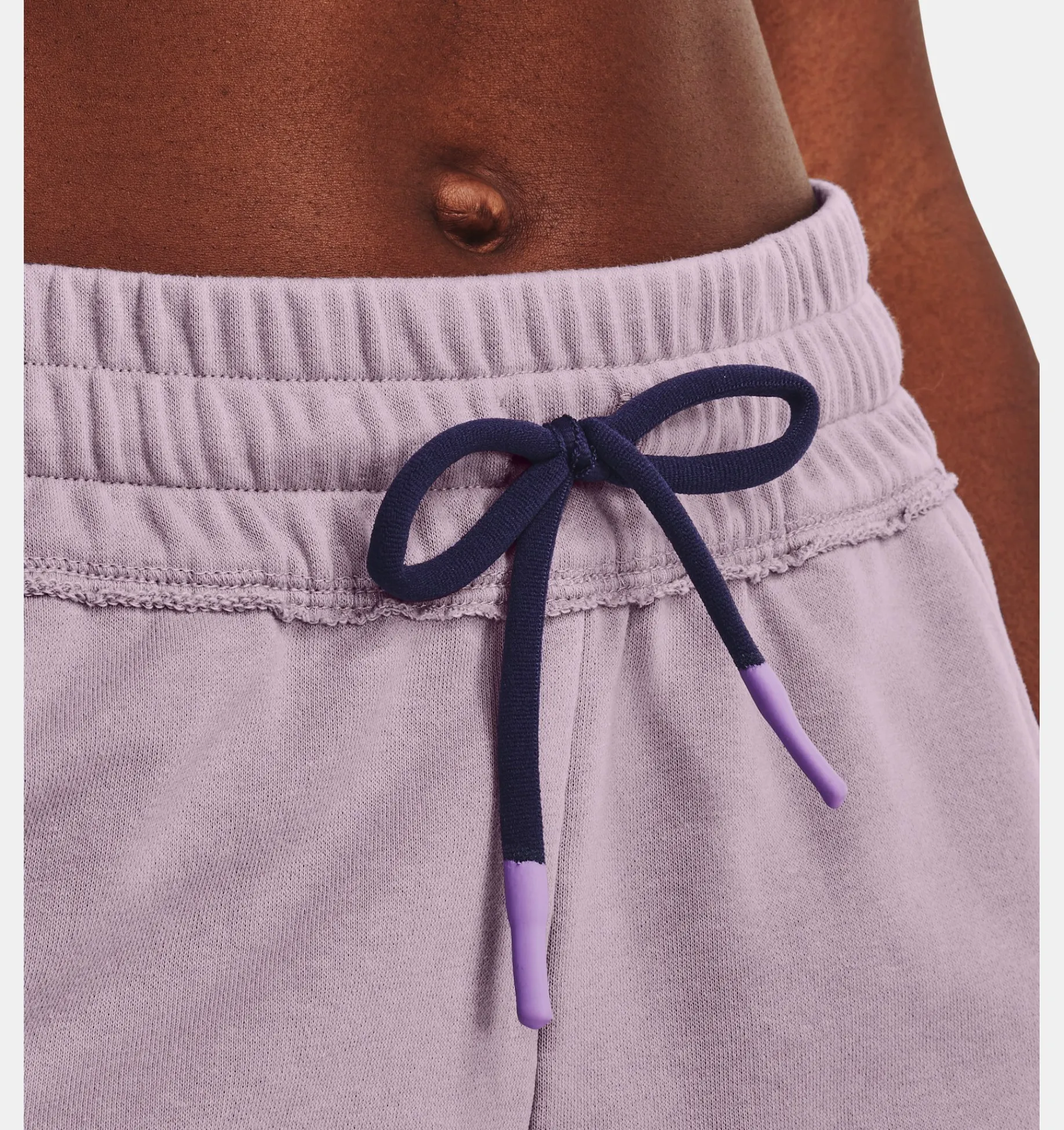 Clearance Under Armour Shorts Project Rock Rival Terry Disrupt Da Donna Purple Haze / Lunar Purple - 554