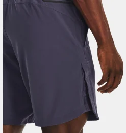 Store Under Armour Shorts Project Rock Snap Da Uomo Tempered Steel / White - 558