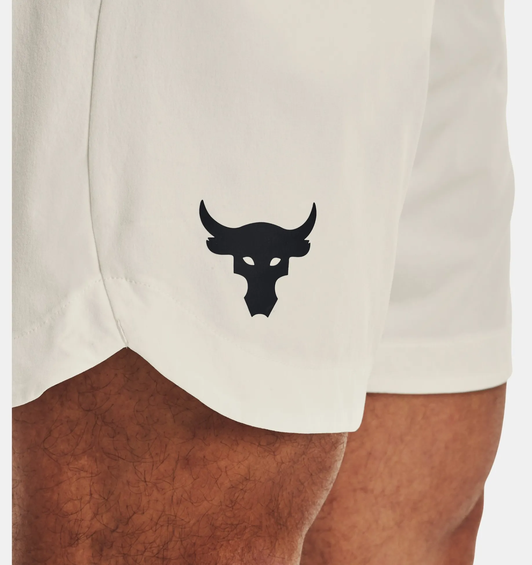 Best Sale Under Armour Shorts Project Rock Woven Da Uomo Ivory / Black - 130