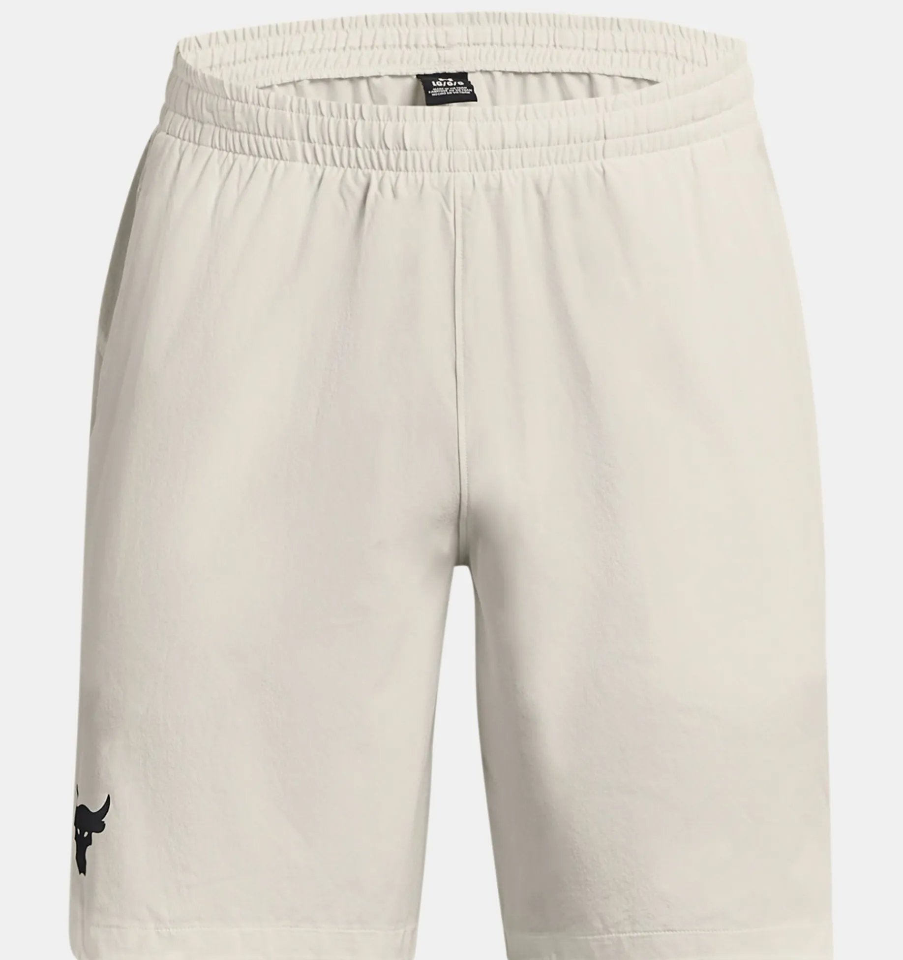 Best Sale Under Armour Shorts Project Rock Woven Da Uomo Ivory / Black - 130