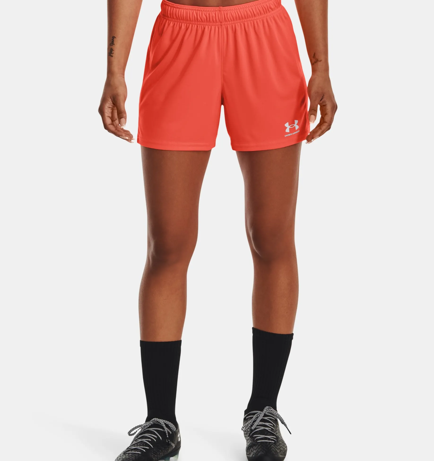 Outlet Under Armour Shorts Ua Challenger Knit Da Donna After Burn / White - 877
