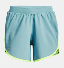Hot Under Armour Shorts Ua Fly-By Elite 13 Cm Da Donna Still Water / Lime Surge - 400