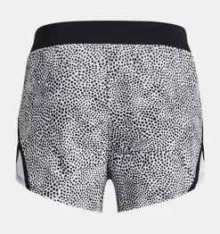 Cheap Under Armour Shorts Ua Fly-By Printed Da Ragazza Black / White - 004