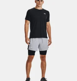 Store Under Armour Shorts Ua Launch 13 Cm 2 In 1 Da Uomo Mod Gray / Black - 011