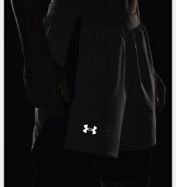 Store Under Armour Shorts Ua Launch 13 Cm 2 In 1 Da Uomo Mod Gray / Black - 011