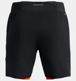 Best Sale Under Armour Shorts Ua Launch Elite 2-In-1 18 Cm Da Uomo Black / Team Orange - 002
