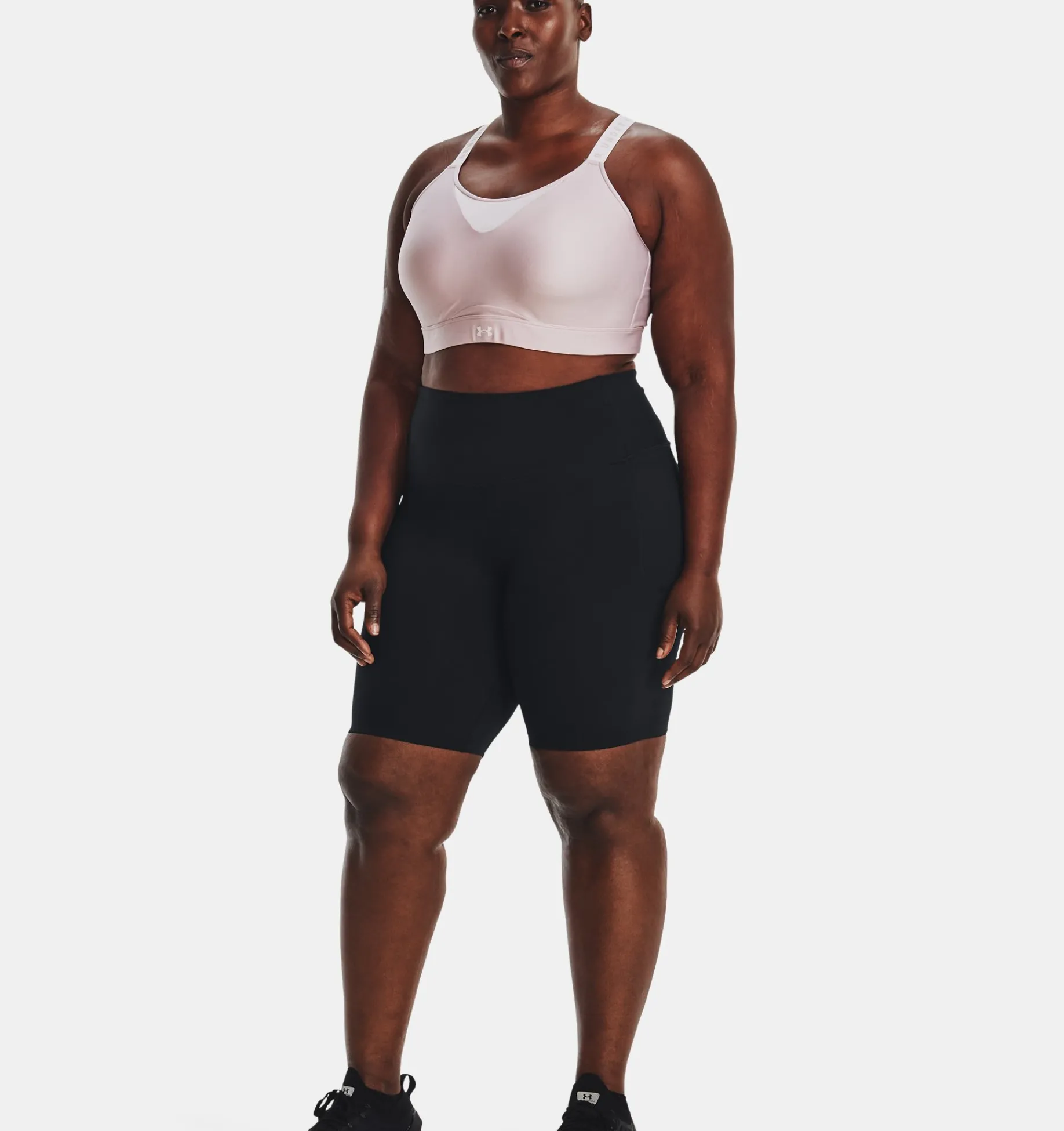 Best Sale Under Armour Shorts Ua Meridian Bike Da Donna Black / Metallic Silver - 001