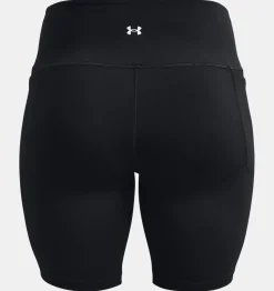 Best Sale Under Armour Shorts Ua Meridian Bike Da Donna Black / Metallic Silver - 001