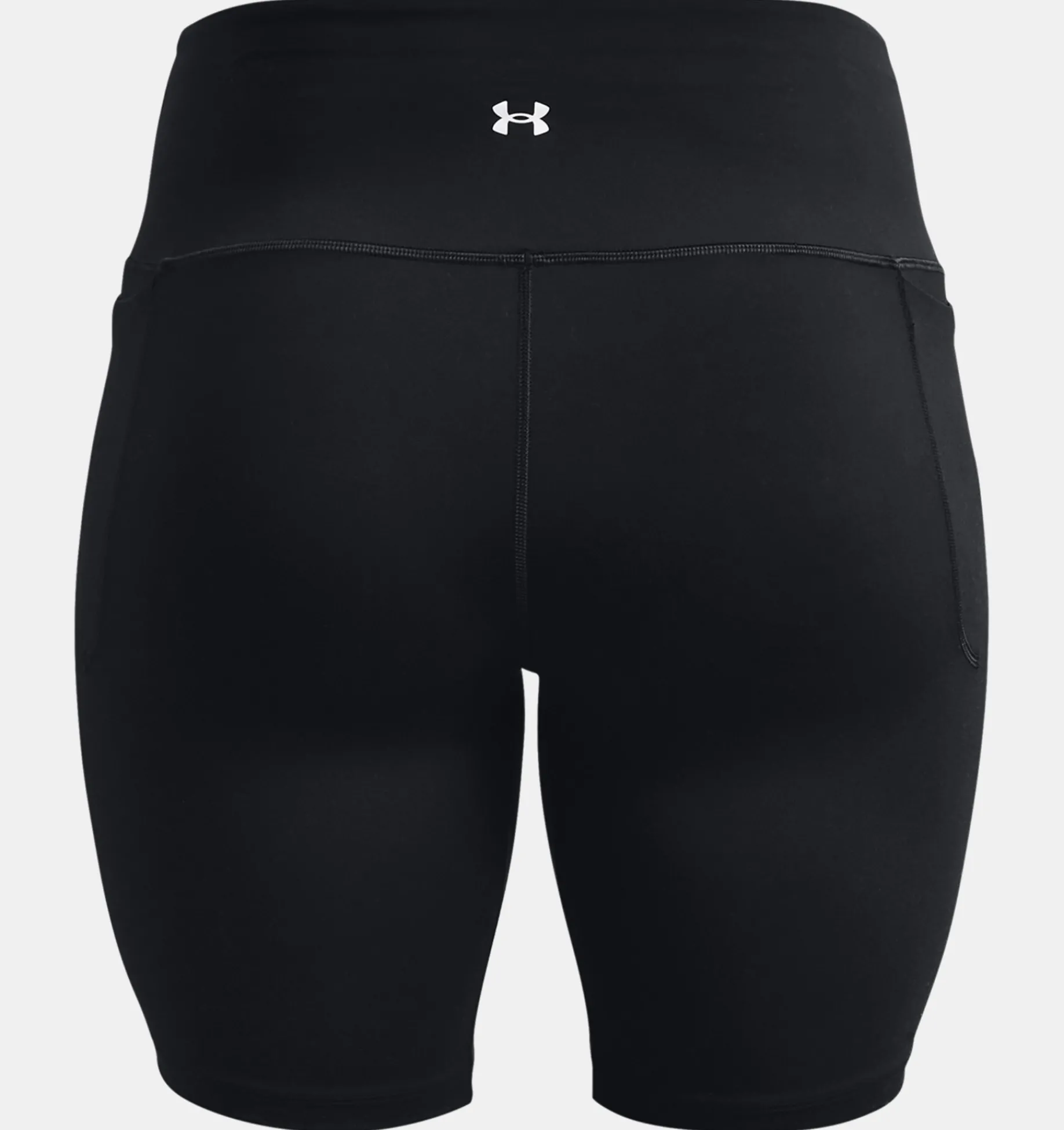 Best Sale Under Armour Shorts Ua Meridian Bike Da Donna Black / Metallic Silver - 001