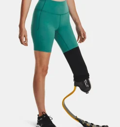 Cheap Under Armour Shorts Ua Meridian Bike Da Donna Coastal Teal / Metallic Silver - 722
