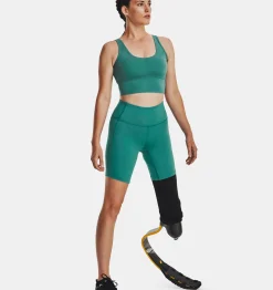 Cheap Under Armour Shorts Ua Meridian Bike Da Donna Coastal Teal / Metallic Silver - 722