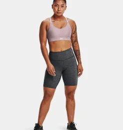 Outlet Under Armour Shorts Ua Meridian Heathered Bike Da Donna Black Medium Heather / Metallic Silver - 001