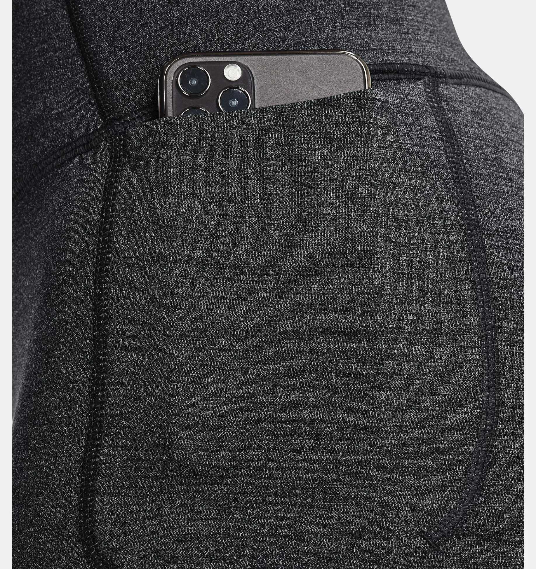 Outlet Under Armour Shorts Ua Meridian Heathered Bike Da Donna Black Medium Heather / Metallic Silver - 001