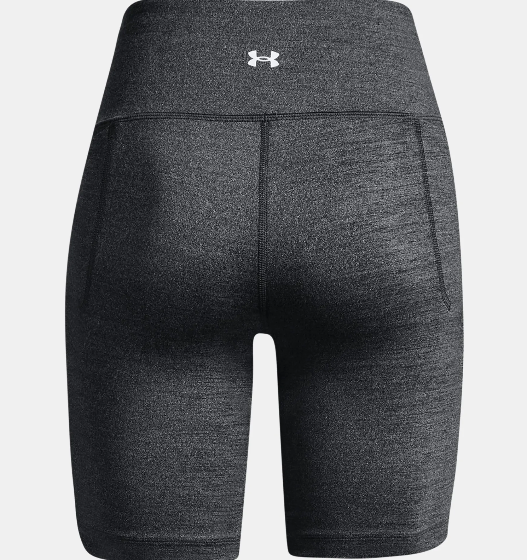 Outlet Under Armour Shorts Ua Meridian Heathered Bike Da Donna Black Medium Heather / Metallic Silver - 001
