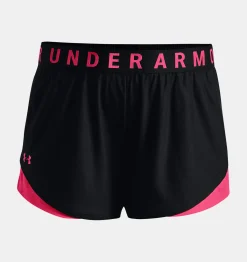 Cheap Under Armour Shorts Ua Play Up 3.0 Da Donna Black / Cerise - 028