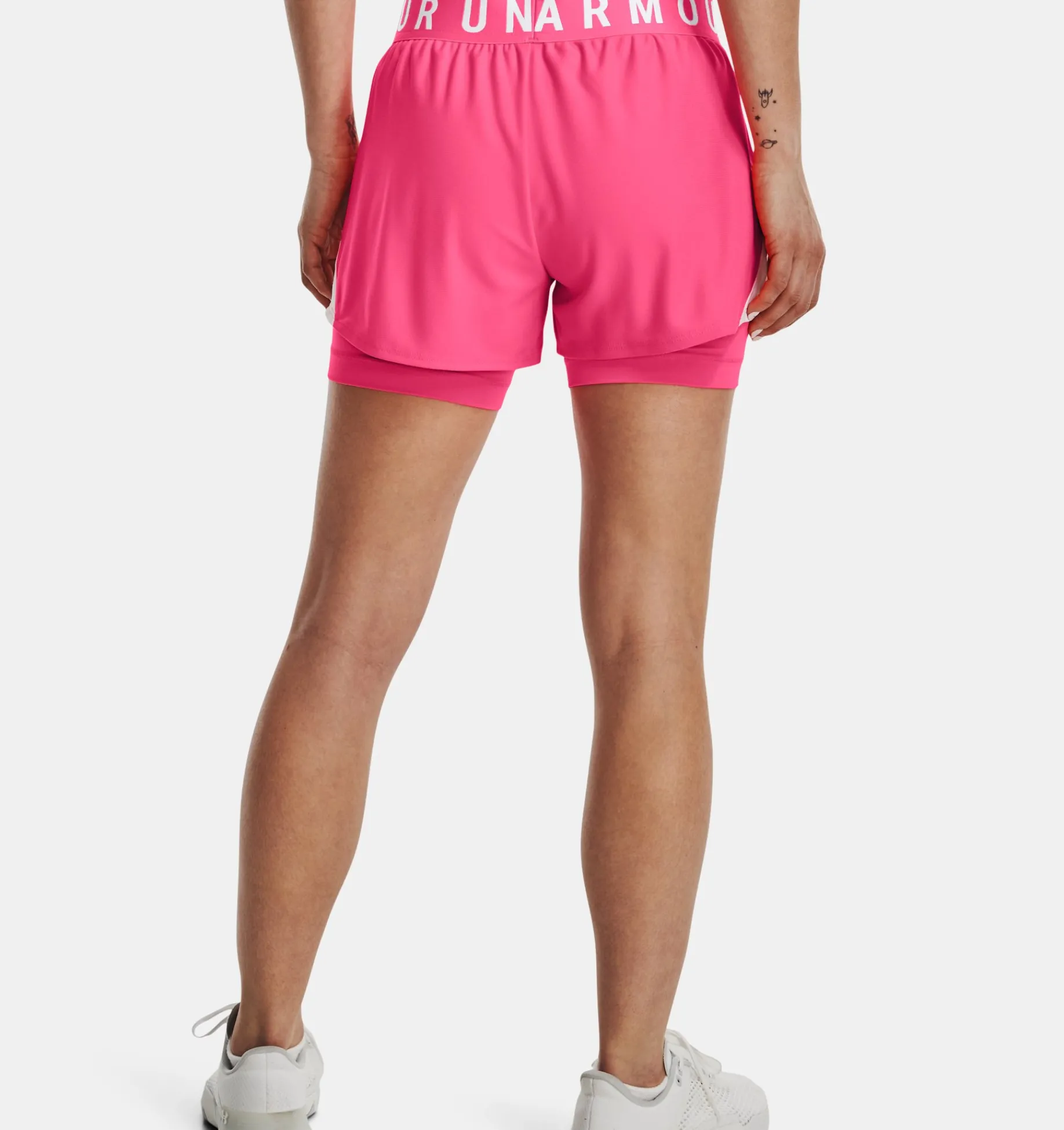Outlet Under Armour Shorts Ua Play Up 2 In 1 Da Donna Cerise / White - 653