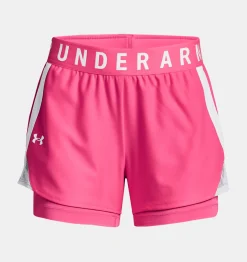 Outlet Under Armour Shorts Ua Play Up 2 In 1 Da Donna Cerise / White - 653
