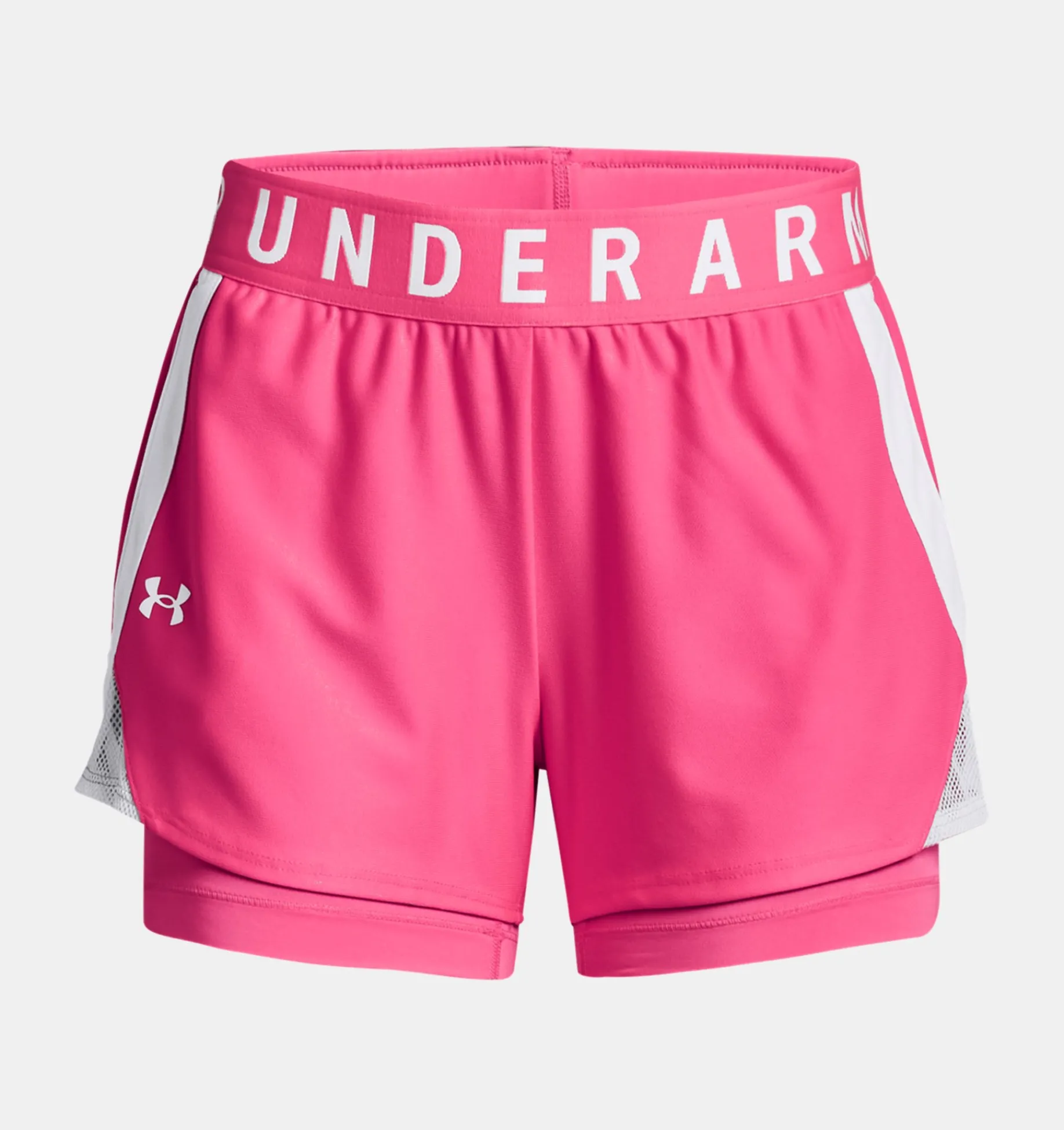 Outlet Under Armour Shorts Ua Play Up 2 In 1 Da Donna Cerise / White - 653