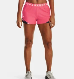 Outlet Under Armour Shorts Ua Play Up 3.0 Tri Color Da Donna Pink Shock / Retro Purple - 683