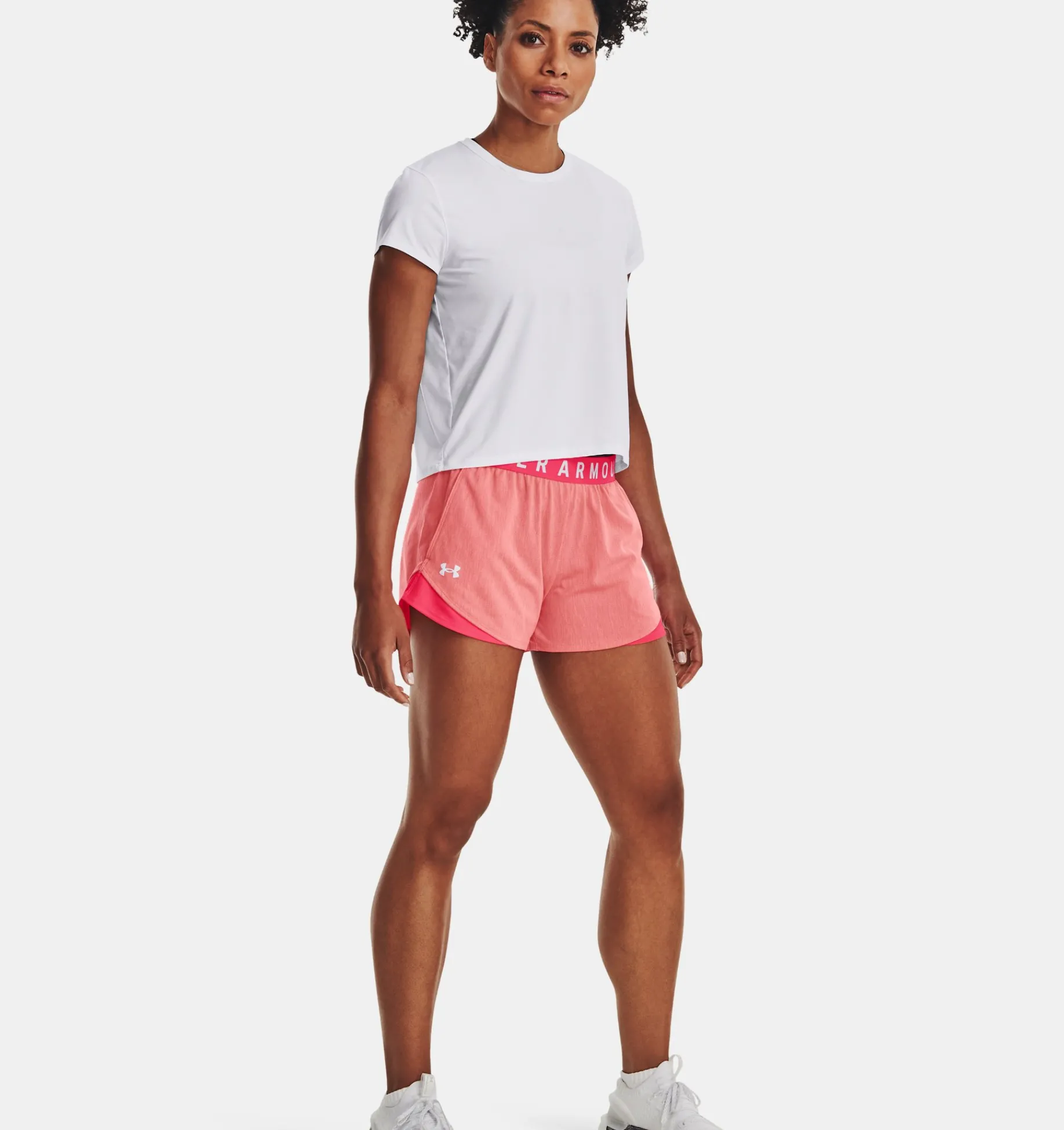 Cheap Under Armour Shorts Ua Play Up 3.0 Twist Da Donna Pink Shock / Posh Pink - 683
