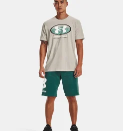 Best Under Armour Shorts Ua Rival Fleece Big Logo Da Uomo Coastal Teal / Onyx White - 722