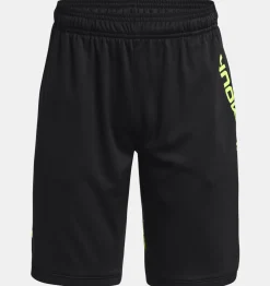 Best Under Armour Shorts Ua Stunt 3.0 Printed Da Ragazzo Black / Lime Surge - 009