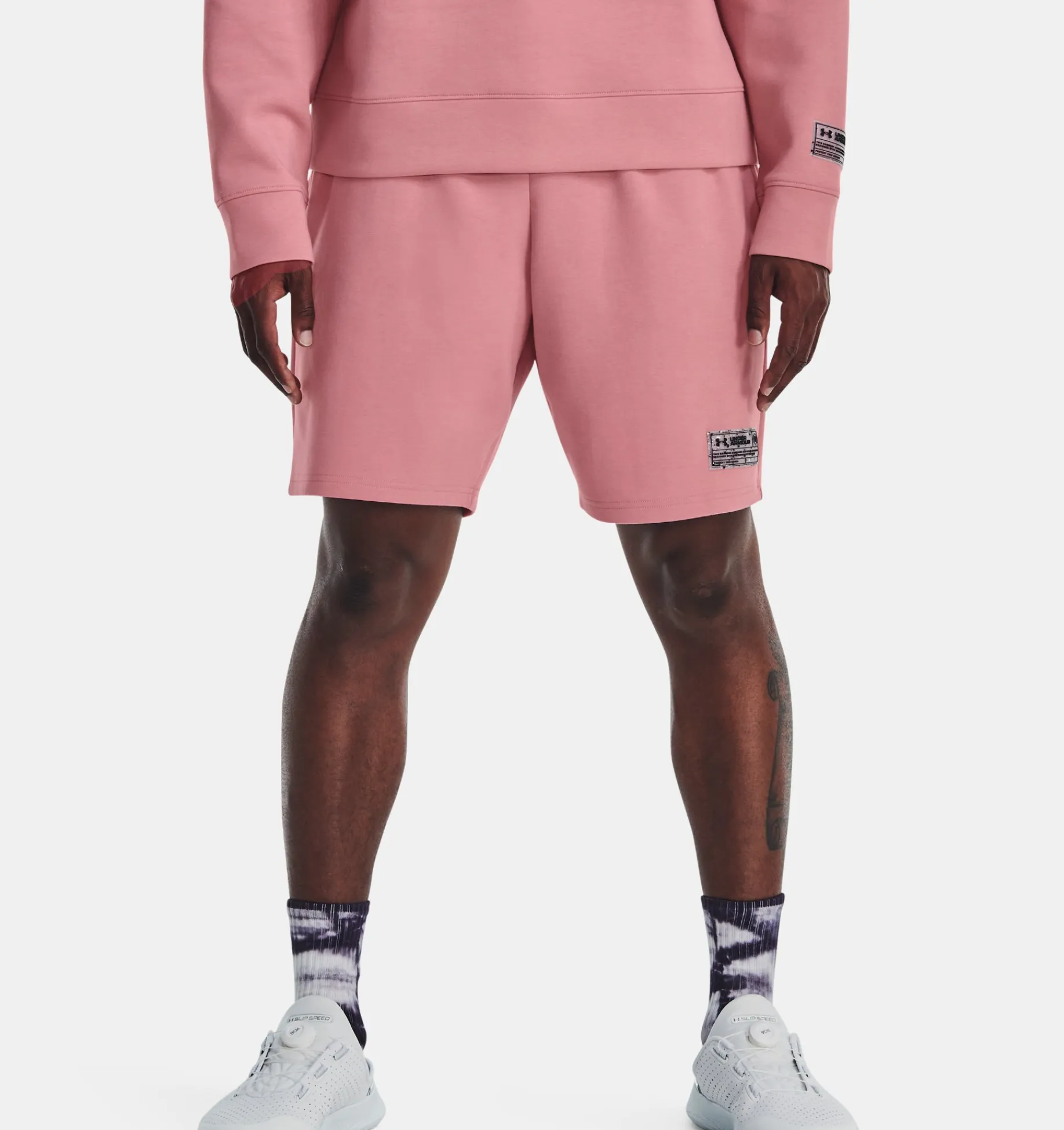 Cheap Under Armour Shorts Ua Summit Knit Unisex Pink Elixir / Black - 697